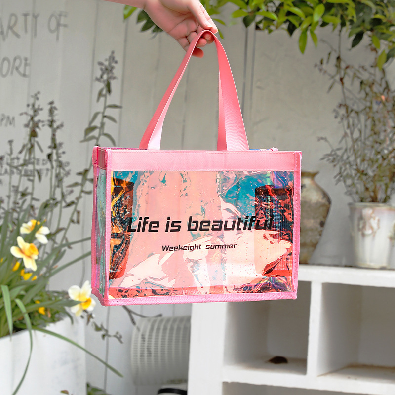 Weekeight PVC kosmetinė — skaidri, atspari vandeniui, daugiafunkcinė kelionėms