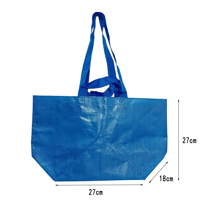 Roku pīta PP iepirkšanās soma drēbēm, 25 kg slodze, krāsu druka + laminācija