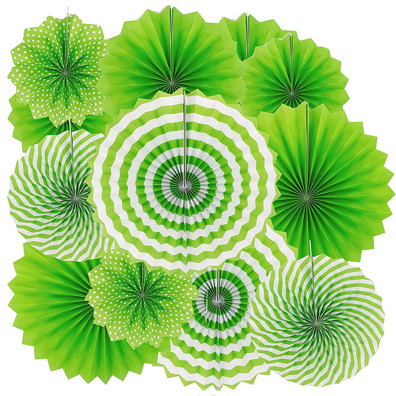 Ръчно изработен хартиен фен с цветя за партита и сватби — крафт хартия, марка Fang DING, стил модерна простота