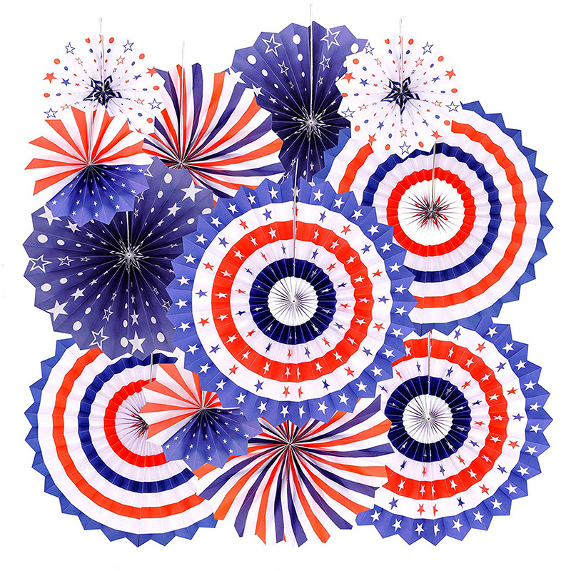 Ръчно изработен хартиен фен с цветя за партита и сватби — крафт хартия, марка Fang DING, стил модерна простота