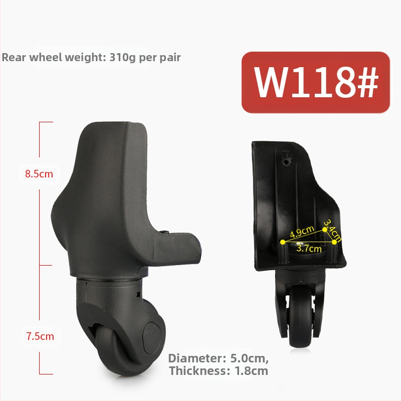 Пластмасова ролкова колелка за багаж – универсално колело за куфари, аксесоари за багаж