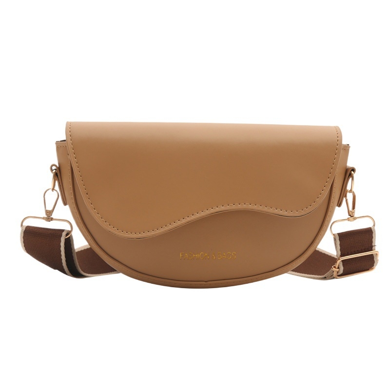 Geantă Public Coffee PU tip șa, crossbody, formă orizontală pătrată, închidere magnetică, buzunar interior pentru telefon, stil urban