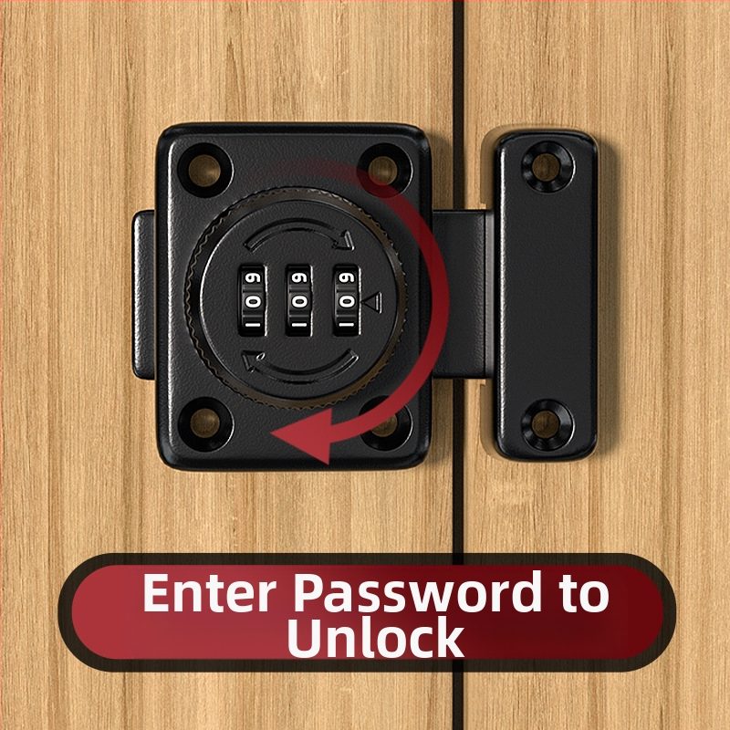 Butterfly latch със завъртане на парола, цинкова сплав, матово/хромирано покритие, модерен стил