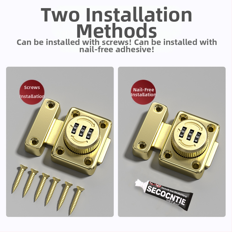 Butterfly latch със завъртане на парола, цинкова сплав, матово/хромирано покритие, модерен стил