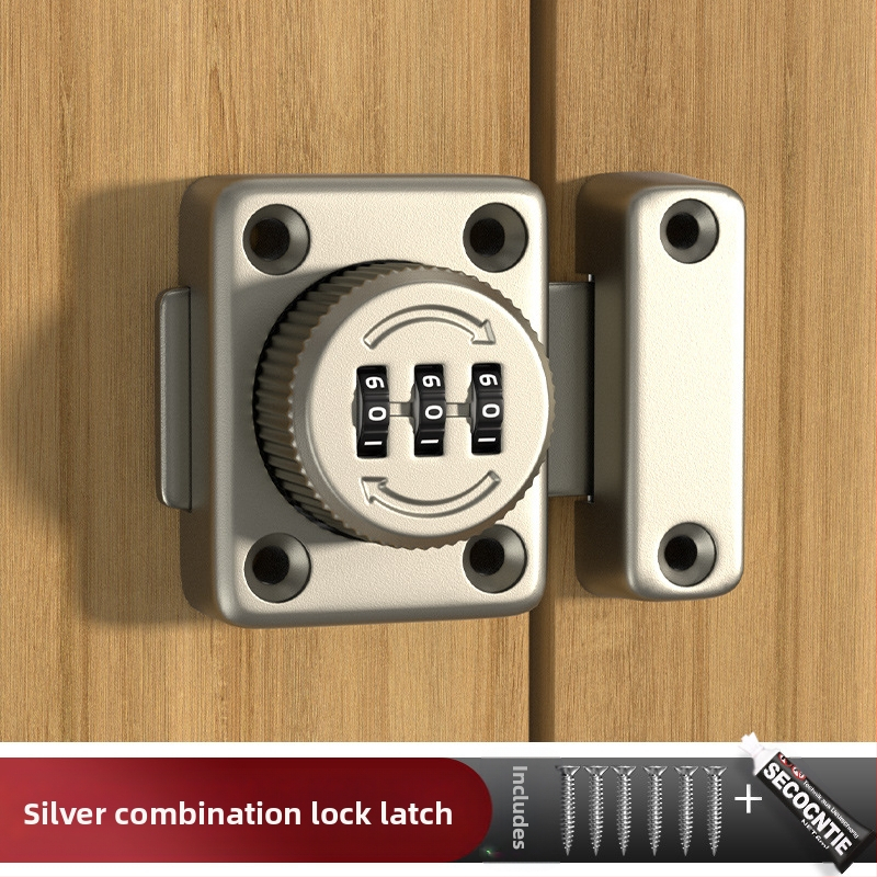 Butterfly latch със завъртане на парола, цинкова сплав, матово/хромирано покритие, модерен стил