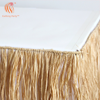 Kaifeng Party Raffia Table Skirt για διακόσμηση τραπεζιού σε εκδηλώσεις — Διαδικασία: ημιχειροκίνητη, ημιμηχανική; Διαθέσιμη παραμετροποίηση; Αδειοδοτημένη ιδιωτική ετικέτα: Ναι