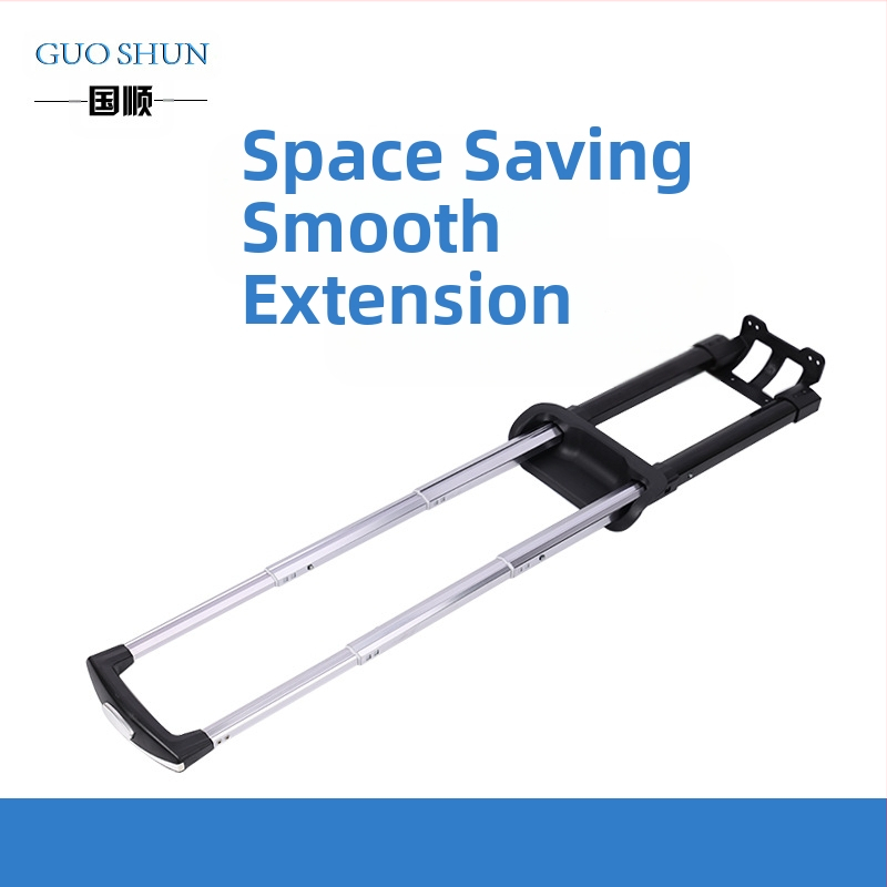 Телескопична дръжка за куфари и чанти – модел 208, Guoshun, конструкция: външно желязо, вътрешен алуминий; лицензионна частна марка