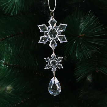 Αξεσουάρ DIY κοσμημάτων για γιορτινή διακόσμηση, μοτίβο χιονονιφάδας, υλικό πλαστικό/ρητίνη, Χριστουγεννιάτικος στυλ, φιλικό προς το περιβάλλον επεξεργασία, μάρκα Ruyi