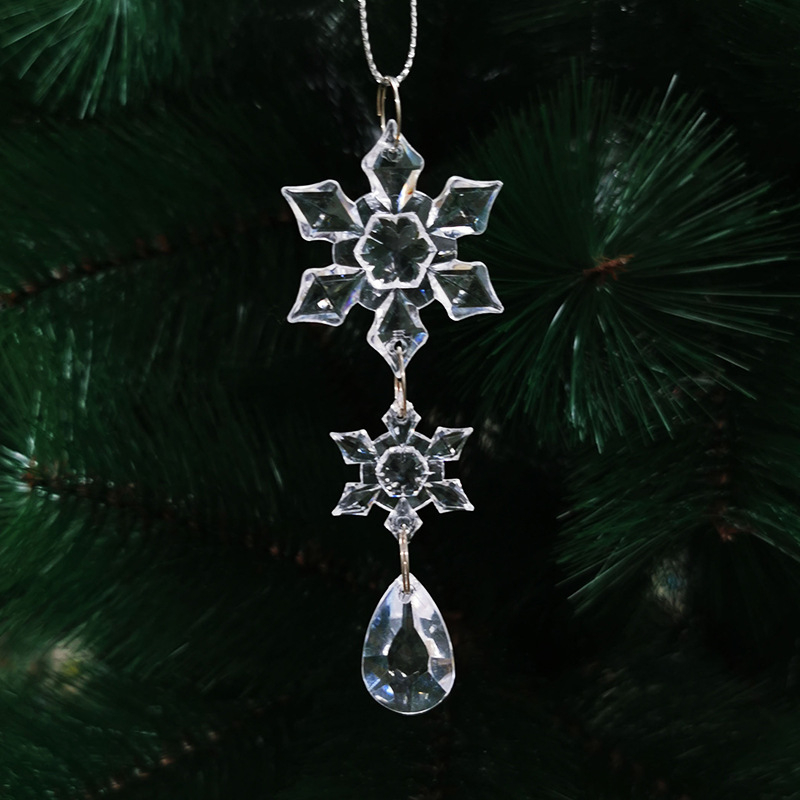 DIY ékszerkészítő kiegészítők ünnepi dekorációhoz, hópelyha minta, anyag: műanyag/gyanta, karácsonyi stílus, környezetbarát feldolgozás, márka Ruyi