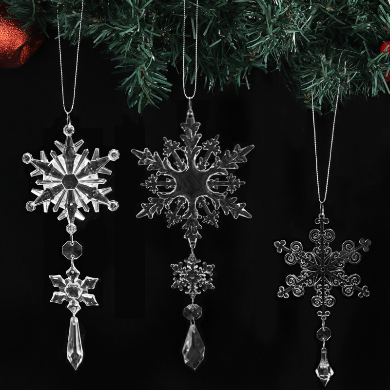 DIY ékszerkészítő kiegészítők ünnepi dekorációhoz, hópelyha minta, anyag: műanyag/gyanta, karácsonyi stílus, környezetbarát feldolgozás, márka Ruyi