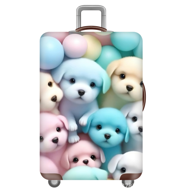 Bőröndvédő huzat – poliészter, kopásálló, Rabbit Mars, állatmintás, szabadidős utazásokhoz