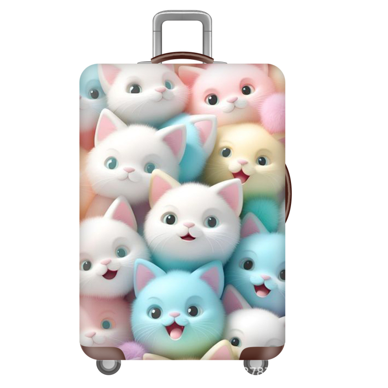 Bőröndvédő huzat – poliészter, kopásálló, Rabbit Mars, állatmintás, szabadidős utazásokhoz