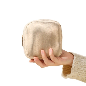 HD-293 Corduroy Θήκη Αποθήκευσης Σερβιέτων — Κυβική Μορφή, Ελαφριά και Συμπαγής, Για Ταξίδια