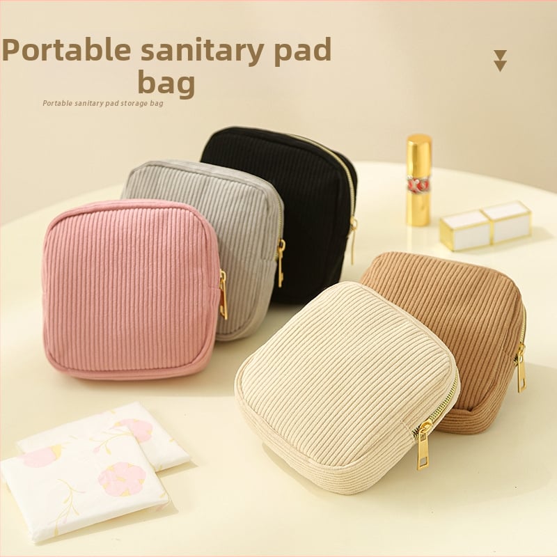 HD-293 Corduroy съхранителна чанта за санитарни подложки — Кубична форма, ултралека и компактна, за пътуване