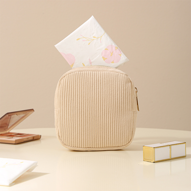 HD-293 Corduroy съхранителна чанта за санитарни подложки — Кубична форма, ултралека и компактна, за пътуване