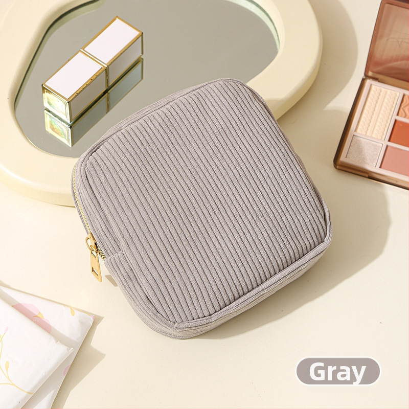 HD-293 Corduroy съхранителна чанта за санитарни подложки — Кубична форма, ултралека и компактна, за пътуване