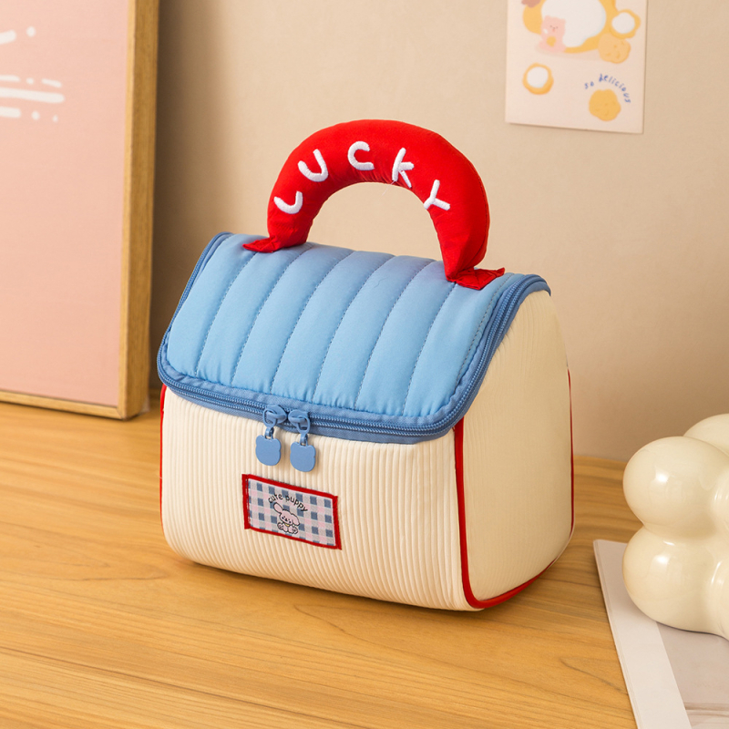 Козметична чанта кубична форма, полиестер, многофункционална, за пътуване