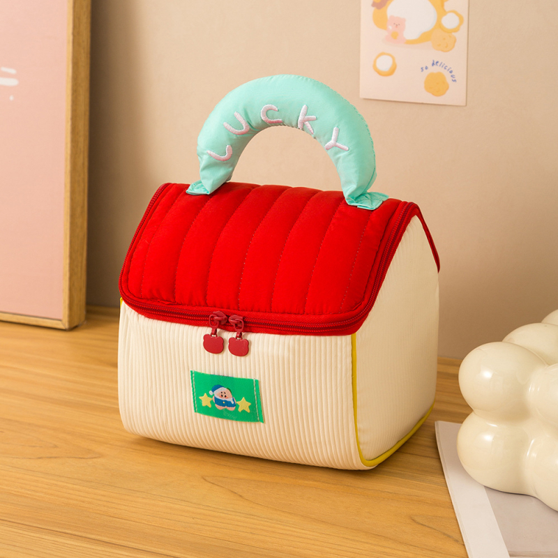 Kozmetikai táska kocka alakú, poliészter, többfunkciós, utazáshoz