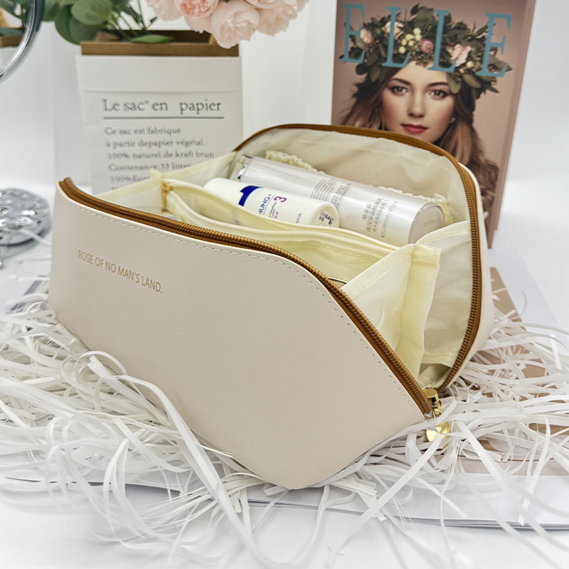 PU козметична чанта за съхранение — водоустойчива, стил уличен тренд, PU подплата, за жени