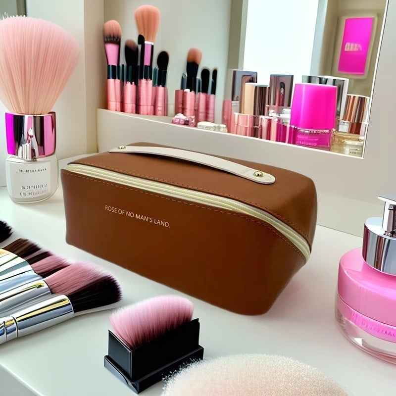 PU козметична чанта за съхранение — водоустойчива, стил уличен тренд, PU подплата, за жени