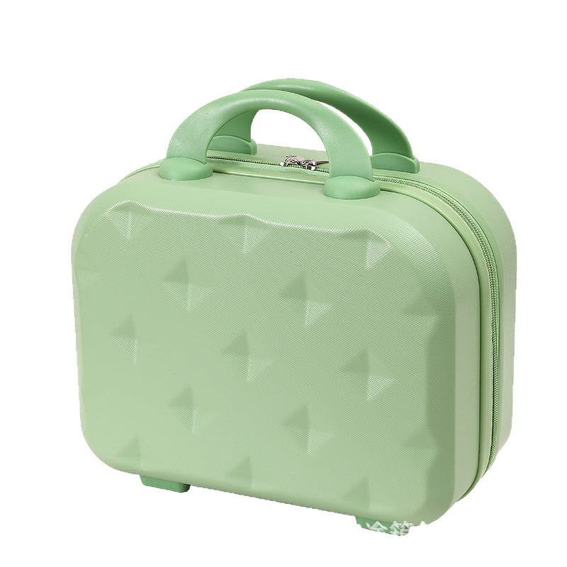 Utazóbőrönd ABS+PC anyagból, cipzáras nyitás, egyirányú kerekek, súly kb. 0,7 kg, szabványos kombinációs zár