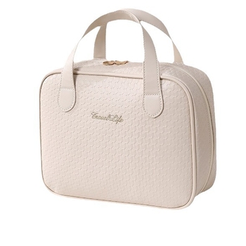 Τσάντα μακιγιάζ - PU κυβικό σχήμα, Μεγάλη χωρητικότητα, Πολυλειτουργικός οργανωτής ταξιδιού, Μοντέρνο μινιμαλιστικό στυλ