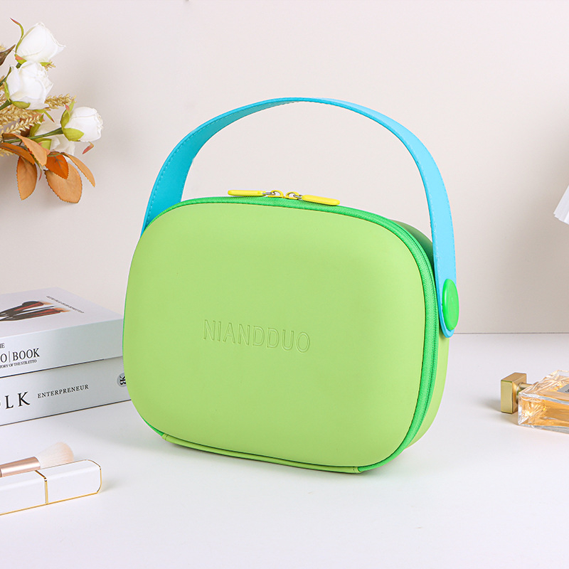 NIANDDUO Портативна чанта за козметика за пътуване, EVA, водоустойчива, унисекс