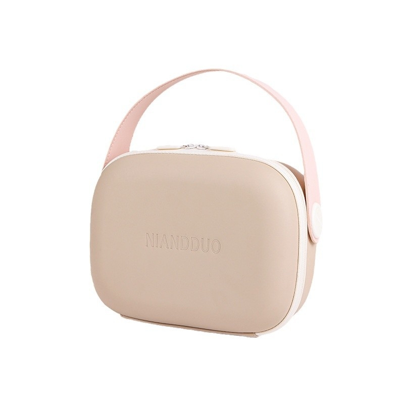 NIANDDUO Портативна чанта за козметика за пътуване, EVA, водоустойчива, унисекс