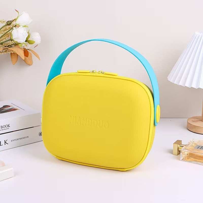 NIANDDUO Портативна чанта за козметика за пътуване, EVA, водоустойчива, унисекс