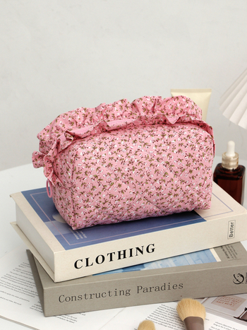 Козметична чанта и несесер за моливи, памук, подплата полиестер, едноцветен модел, стил свободно пътуване, подходяща за съхранение