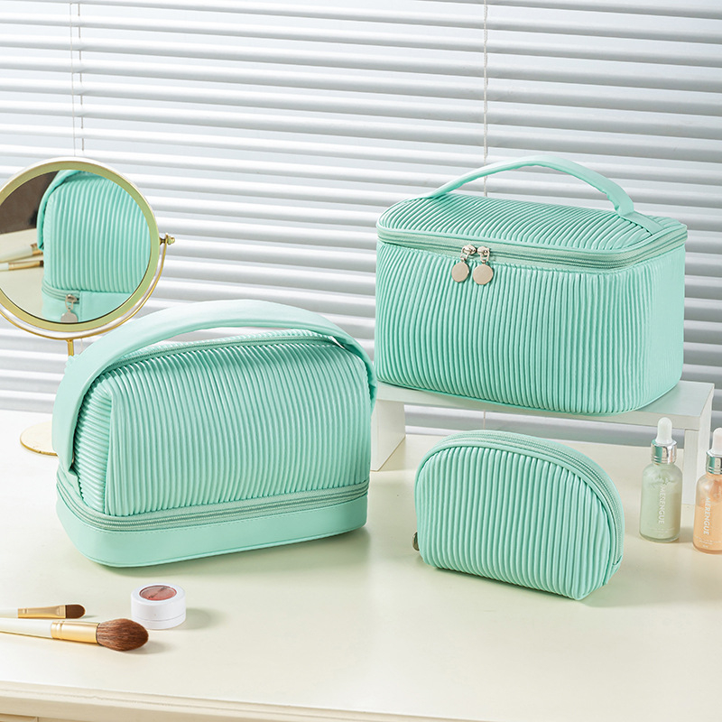 PU sminktáska, luxus stílus, többfunkciós, utazáshoz, nagy kapacitás