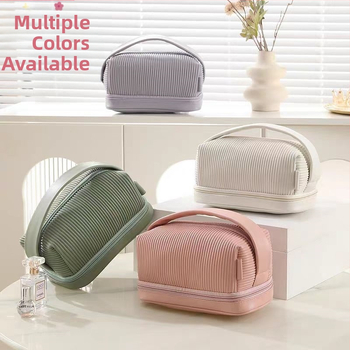 Odinė kelioninė kosmetinė krepšys – Šiaurietiškas stilius, pritaikomas logotipas, prekės kodas HZB515, Homecoming Leather Gifts