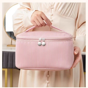 Odinė kelioninė kosmetinė krepšys – Šiaurietiškas stilius, pritaikomas logotipas, prekės kodas HZB515, Homecoming Leather Gifts