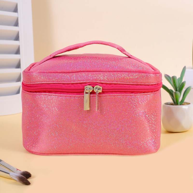 Козметична чанта за съхранение с разделени отделения – голям капацитет, пътуваща чанта за тоалетни принадлежности, полиестер, дишаща и водоустойчива