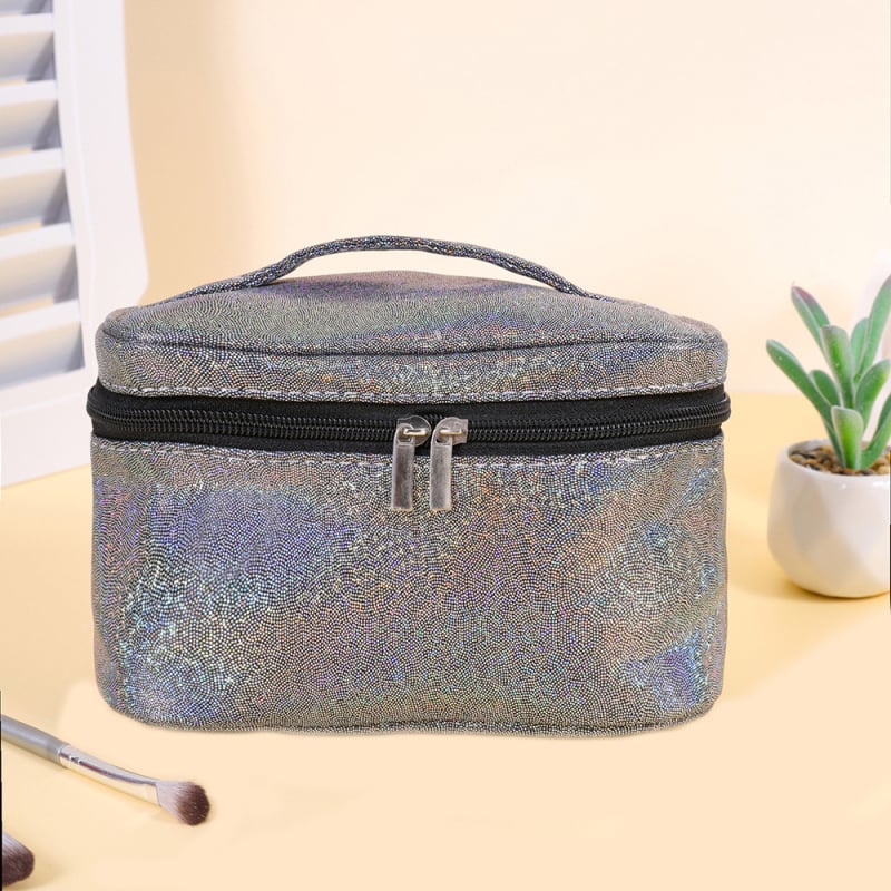 Козметична чанта за съхранение с разделени отделения – голям капацитет, пътуваща чанта за тоалетни принадлежности, полиестер, дишаща и водоустойчива