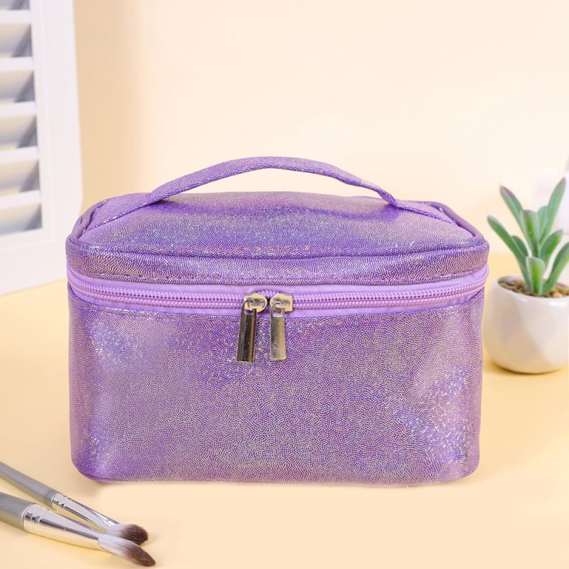 Козметична чанта за съхранение с разделени отделения – голям капацитет, пътуваща чанта за тоалетни принадлежности, полиестер, дишаща и водоустойчива