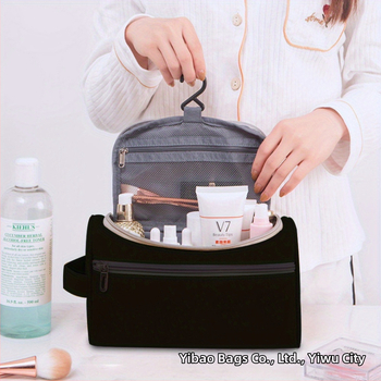 Козметична чанта с принт на букви, Oxford плат, подплата полиестер, водоустойчива, дишаща