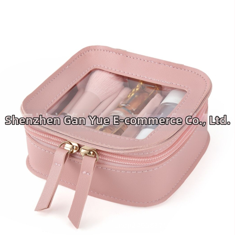 Прозрачна PVC козметична чанта | градски минималистичен стил, съхранение на червило, без подплата, еднотонен модел