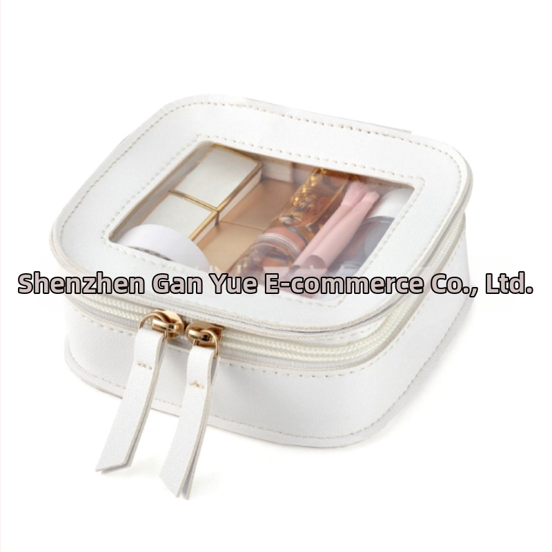 Прозрачна PVC козметична чанта | градски минималистичен стил, съхранение на червило, без подплата, еднотонен модел