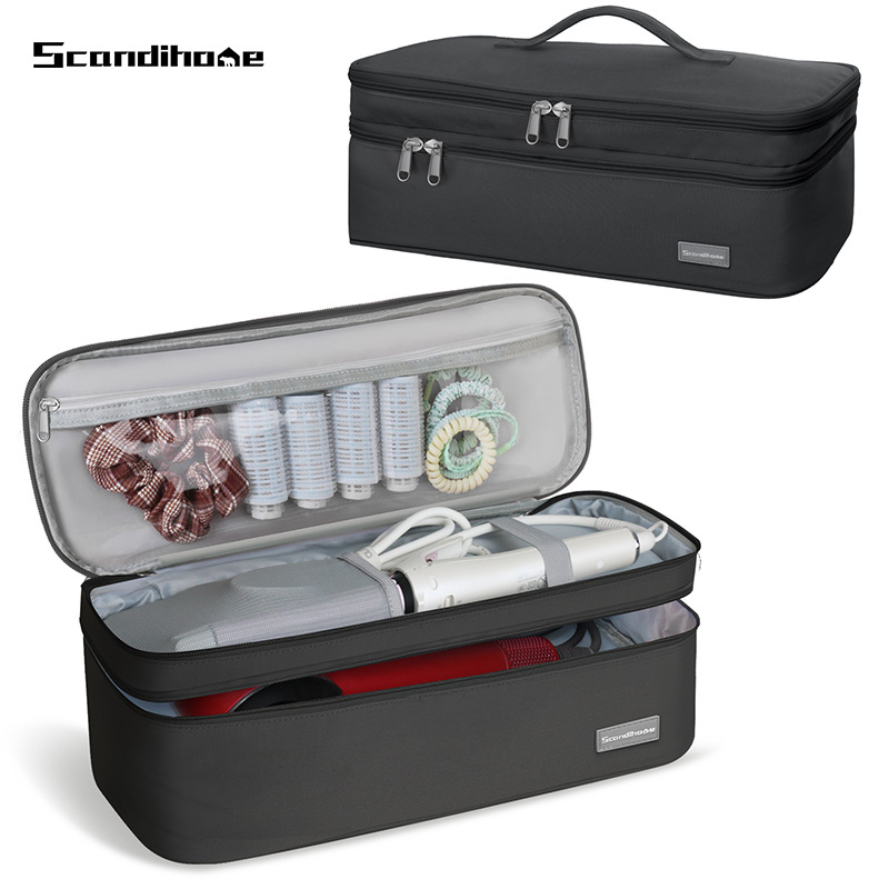 Scandihome AZ-2307 hajszárító tároló táska – kocka alakú, poliészterből, többfunkciós