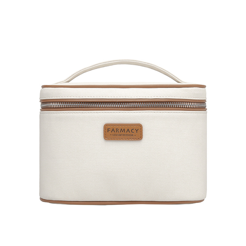 Kozmetikai táska szervező, poliészter külső és poliészter bélés, egyszínű mintázat, lélegző, antibakteriális, bővíthető, uniszex, otthoni tárolás