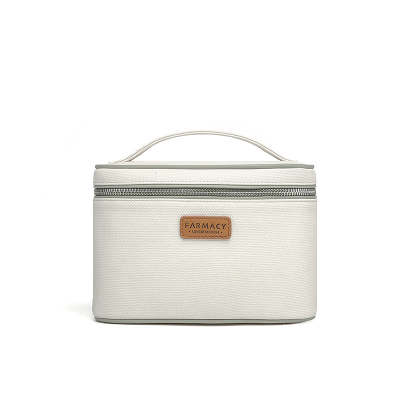 Kozmetikai táska szervező, poliészter külső és poliészter bélés, egyszínű mintázat, lélegző, antibakteriális, bővíthető, uniszex, otthoni tárolás