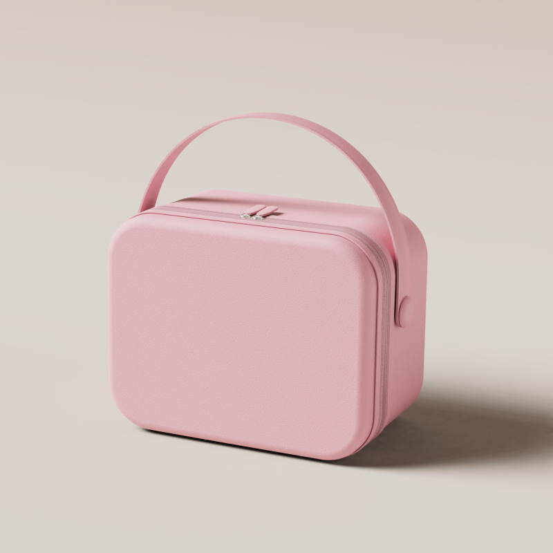 Hordozható kozmetikai táska utazáshoz (ABS anyag, vízálló, rendkívül könnyű, cipzáros nyitás, univerzális kerekek)