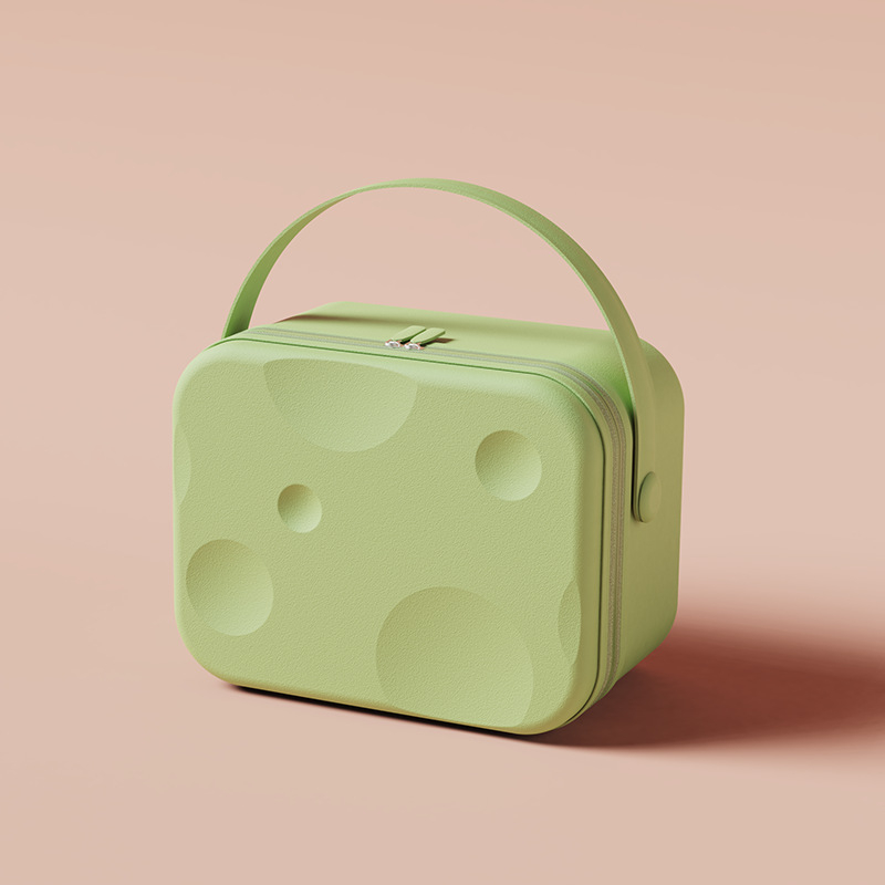 Hordozható kozmetikai táska utazáshoz (ABS anyag, vízálló, rendkívül könnyű, cipzáros nyitás, univerzális kerekek)