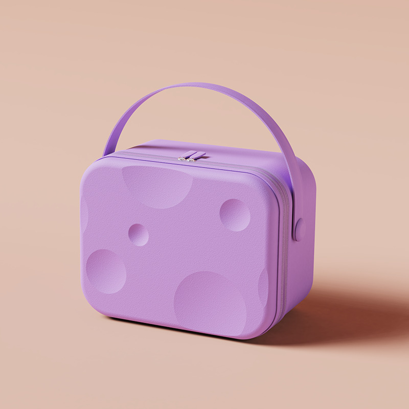 Hordozható kozmetikai táska utazáshoz (ABS anyag, vízálló, rendkívül könnyű, cipzáros nyitás, univerzális kerekek)