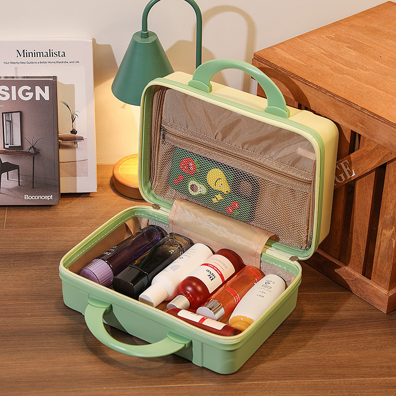 Valiză de voiaj unisex din ABS, cu fermoar, căptușeală poliester, greutate 1 kg, pentru călătorii de agrement