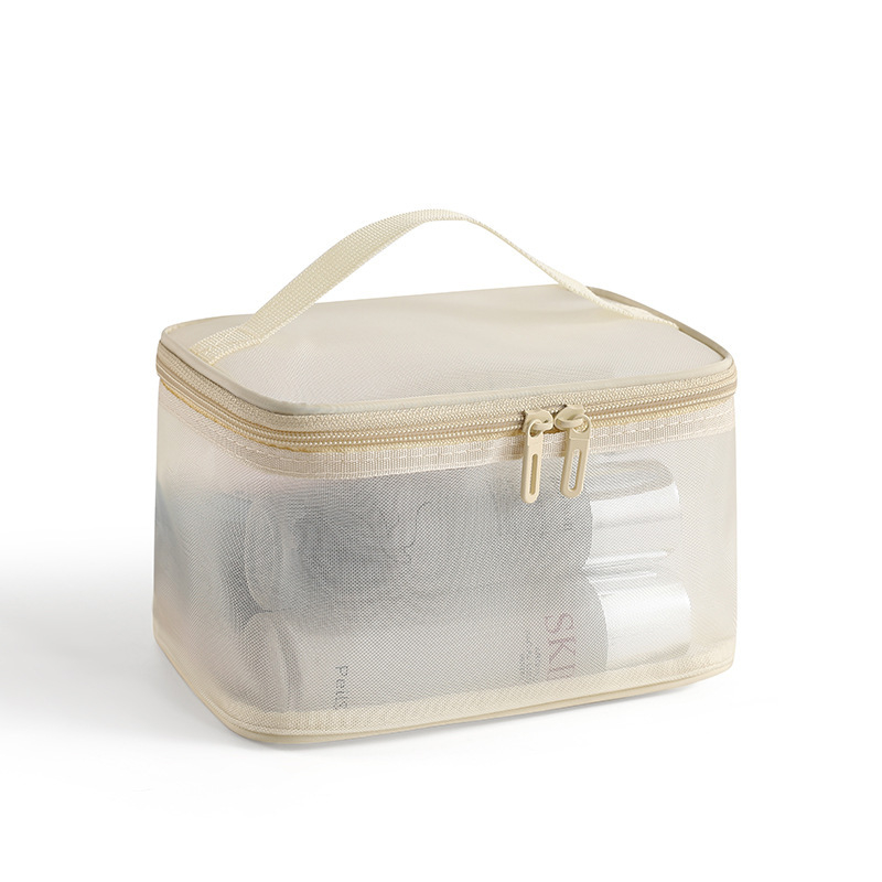 Nylon hálós kozmetikai táska - egyrétegű és kétszeres réteg, nagy kapacitás, légáteresztő, ultra könnyű, kopásálló