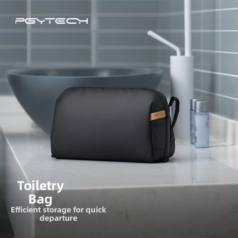 PGYTECH Чанта за съхранение на тоалетни принадлежности и камера - голям капацитет, разделени отделения, стил ръчна чанта, полиестер, пролет 2025