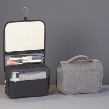 Пътуваща чанта за тоалетни принадлежности, водоустойчива, сгъваема, голям капацитет, разделение мокро/сухо, мултифункционална, унисекс