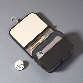 Пътуваща чанта за тоалетни принадлежности, водоустойчива, сгъваема, голям капацитет, разделение мокро/сухо, мултифункционална, унисекс